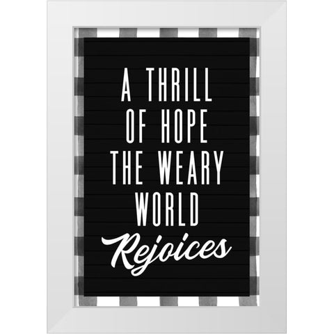 Thrill of Hope White Modern Wood Framed Art Print by Wieners, Valerie