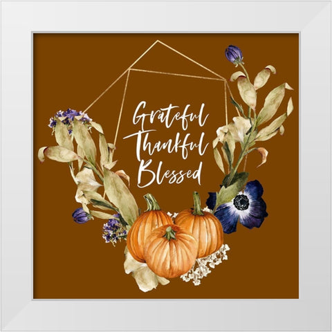 Grateful Fall White Modern Wood Framed Art Print by Wieners, Valerie
