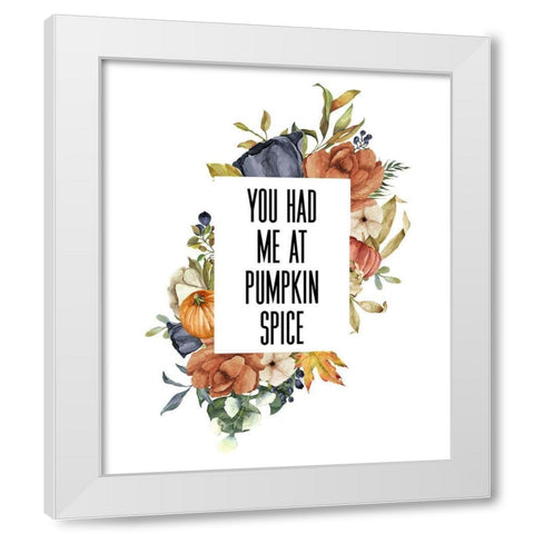 Pumpkin Spice II White Modern Wood Framed Art Print by Wieners, Valerie