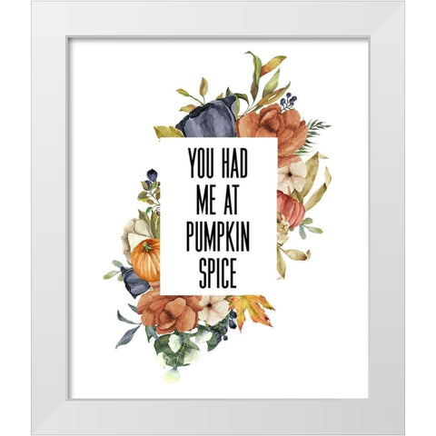 Pumpkin Spice II White Modern Wood Framed Art Print by Wieners, Valerie