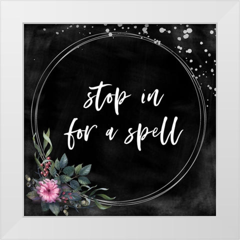 Stop In White Modern Wood Framed Art Print by Wieners, Valerie