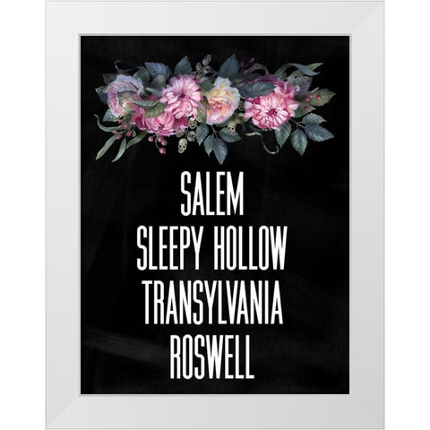 Spooky Towns II White Modern Wood Framed Art Print by Wieners, Valerie