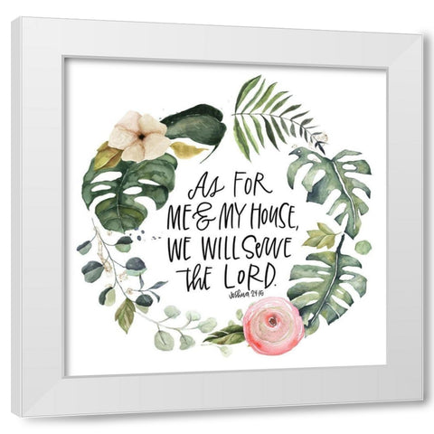 Easter Wreath White Modern Wood Framed Art Print by Wieners, Valerie