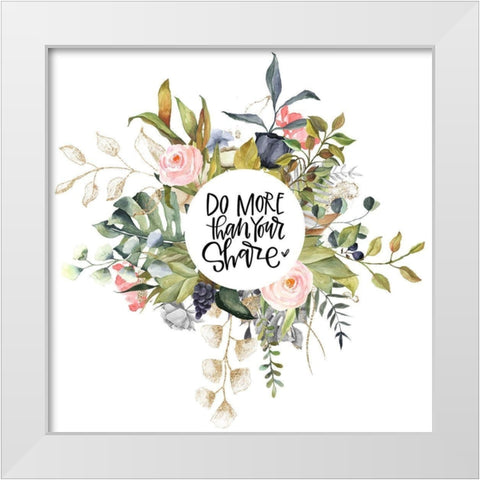 Easter Wreath White Modern Wood Framed Art Print by Wieners, Valerie