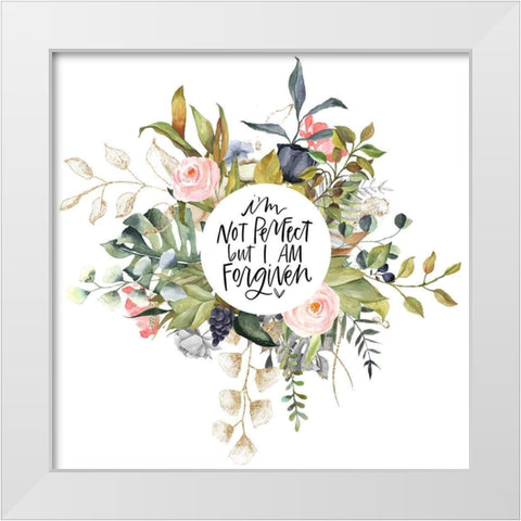 Not Perfect White Modern Wood Framed Art Print by Wieners, Valerie