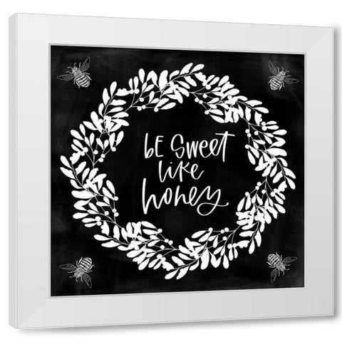 Be Sweet White Modern Wood Framed Art Print by Wieners, Valerie