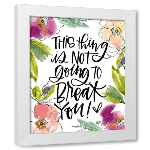 This Thing White Modern Wood Framed Art Print by Wieners, Valerie