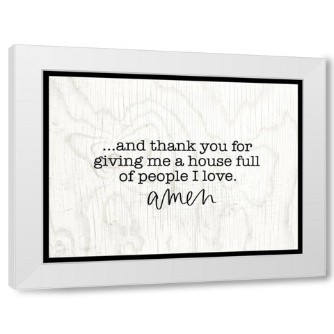 House Full White Modern Wood Framed Art Print by Wieners, Valerie