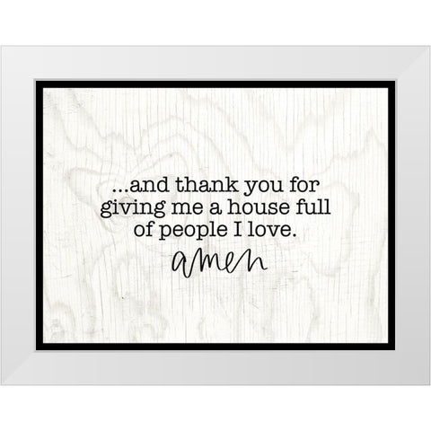 House Full White Modern Wood Framed Art Print by Wieners, Valerie