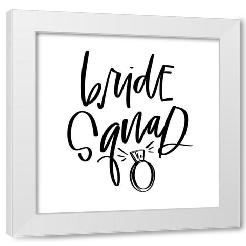 Squad White Modern Wood Framed Art Print by Wieners, Valerie