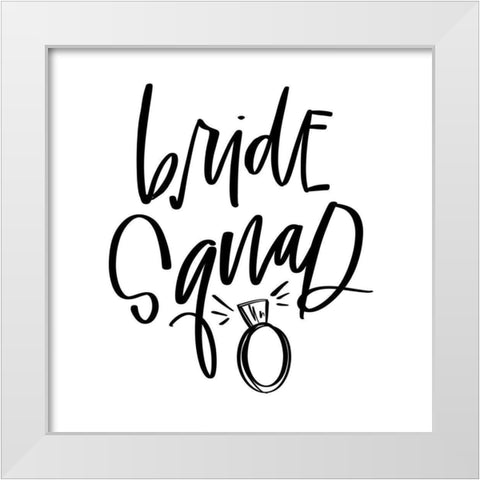 Squad White Modern Wood Framed Art Print by Wieners, Valerie