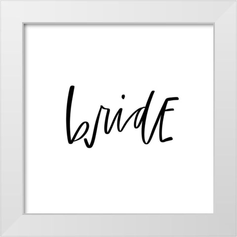 Bride White Modern Wood Framed Art Print by Wieners, Valerie