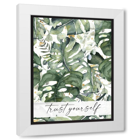 Self Care White Modern Wood Framed Art Print by Wieners, Valerie