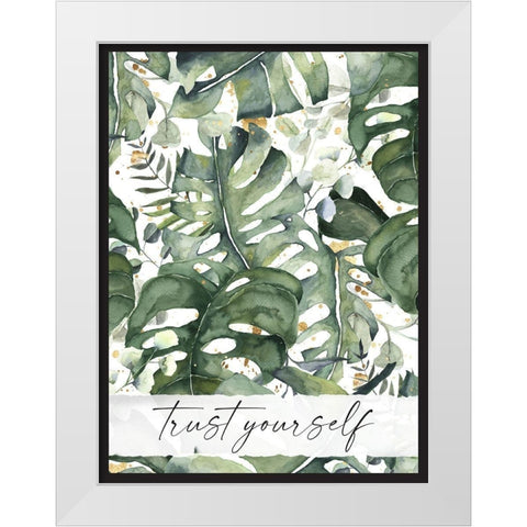 Self Care White Modern Wood Framed Art Print by Wieners, Valerie