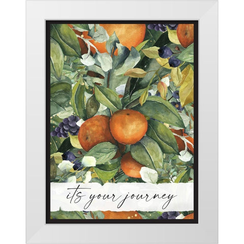 Journey White Modern Wood Framed Art Print by Wieners, Valerie