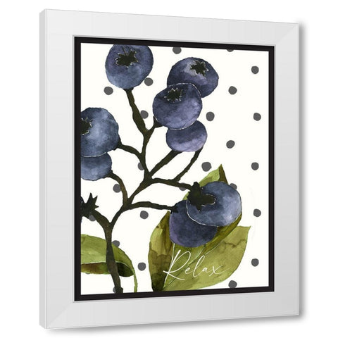 Relax White Modern Wood Framed Art Print by Wieners, Valerie