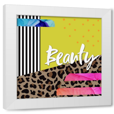 Beauty White Modern Wood Framed Art Print by Wieners, Valerie