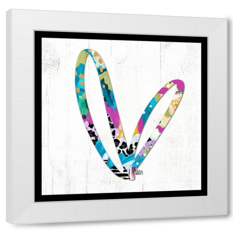 Heart White Modern Wood Framed Art Print by Wieners, Valerie