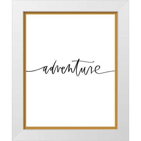 Adventure White Modern Wood Framed Art Print by Wieners, Valerie