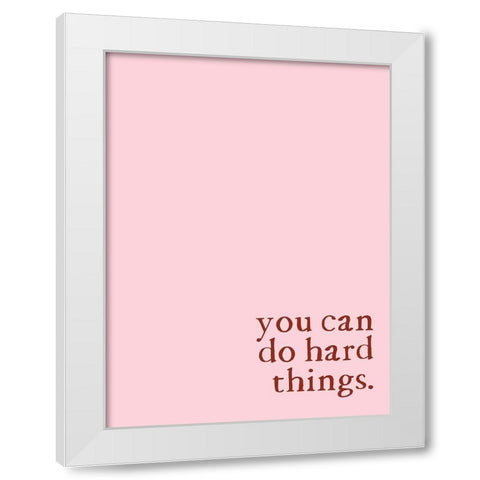 Hard Thins White Modern Wood Framed Art Print by Wieners, Valerie