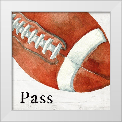 Pass White Modern Wood Framed Art Print by Wieners, Valerie