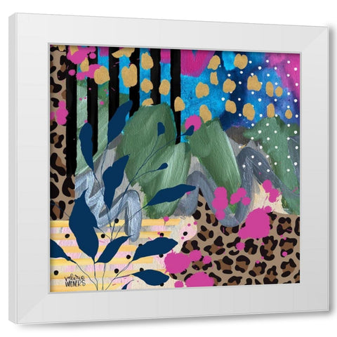 Wild White Modern Wood Framed Art Print by Wieners, Valerie