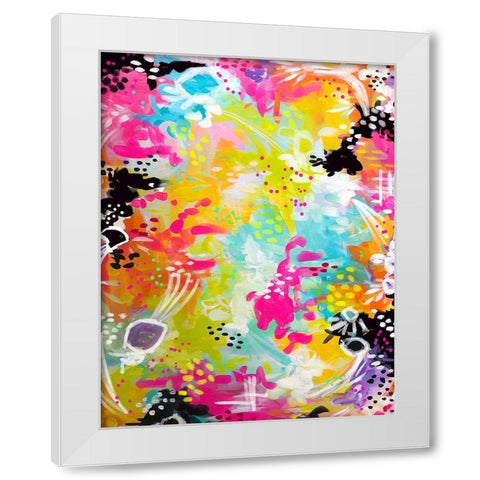 Abstract White Modern Wood Framed Art Print by Wieners, Valerie