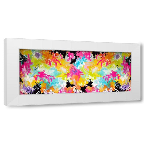 Abstract Repeat White Modern Wood Framed Art Print by Wieners, Valerie