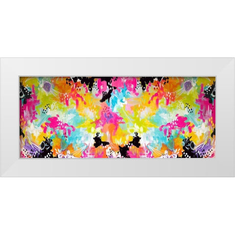 Abstract Repeat White Modern Wood Framed Art Print by Wieners, Valerie