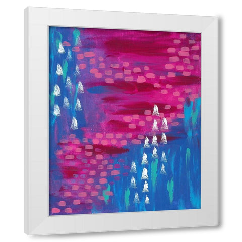 Painted Canvas I White Modern Wood Framed Art Print by Wieners, Valerie