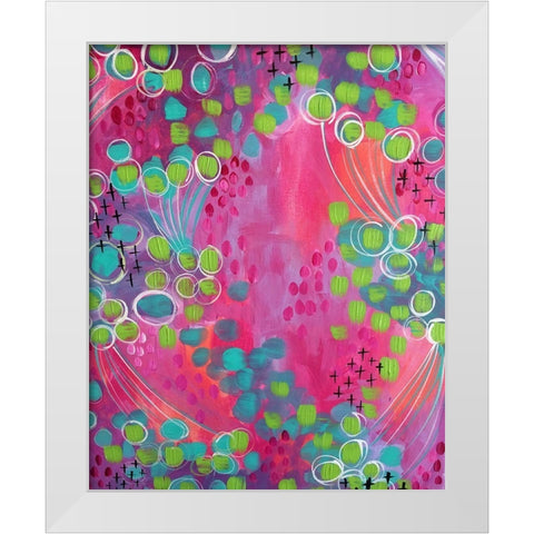 Painted Canvas IV White Modern Wood Framed Art Print by Wieners, Valerie