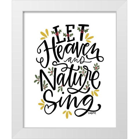 Heaven and Nature White Modern Wood Framed Art Print by Wieners, Valerie