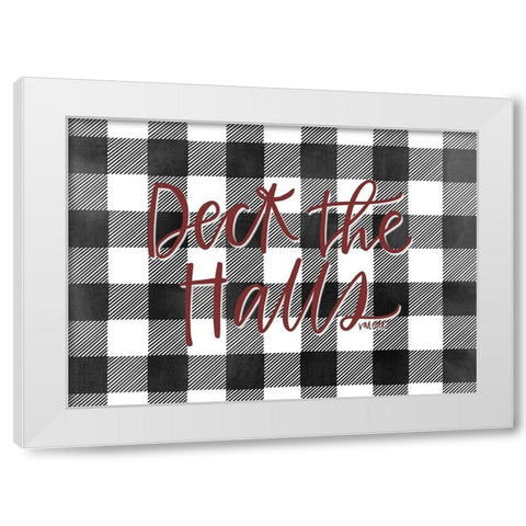 Deck the Halls White Modern Wood Framed Art Print by Wieners, Valerie