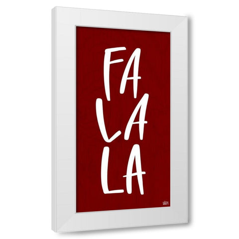 Fa La La White Modern Wood Framed Art Print by Wieners, Valerie