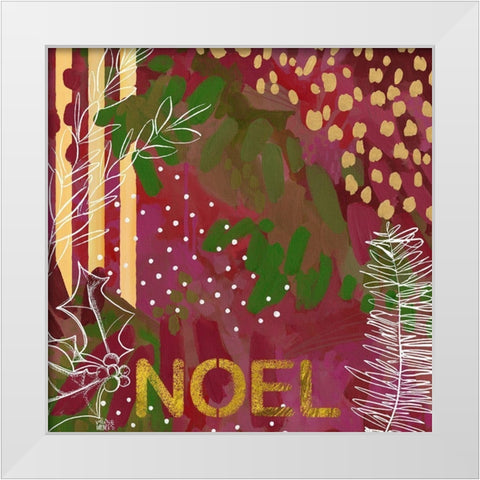Noel   White Modern Wood Framed Art Print by Wieners, Valerie