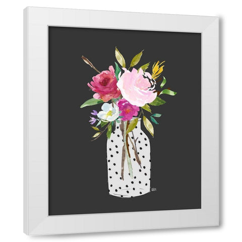 Pink Still Life White Modern Wood Framed Art Print by Wieners, Valerie