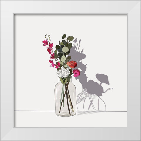 Still Life White Modern Wood Framed Art Print by Wieners, Valerie