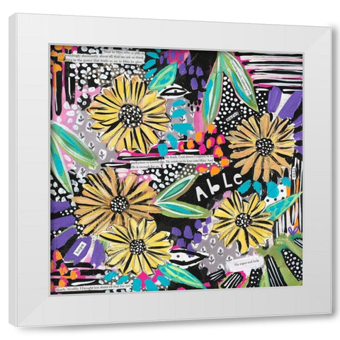 Able One White Modern Wood Framed Art Print by Wieners, Valerie