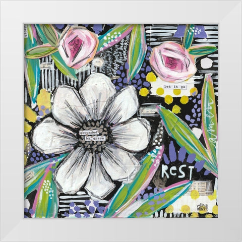 Rest White Modern Wood Framed Art Print by Wieners, Valerie