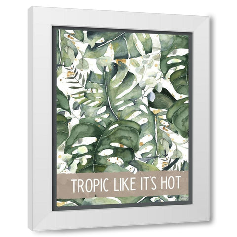 Tropic White Modern Wood Framed Art Print by Wieners, Valerie