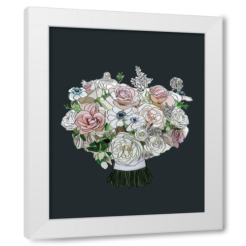 Floral I White Modern Wood Framed Art Print by Wieners, Valerie