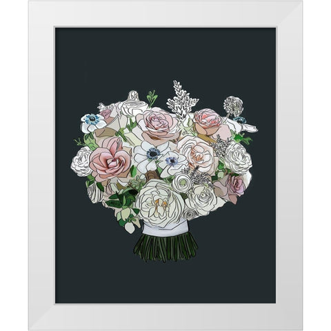 Floral I White Modern Wood Framed Art Print by Wieners, Valerie