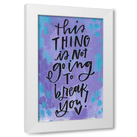 This Thing White Modern Wood Framed Art Print by Wieners, Valerie