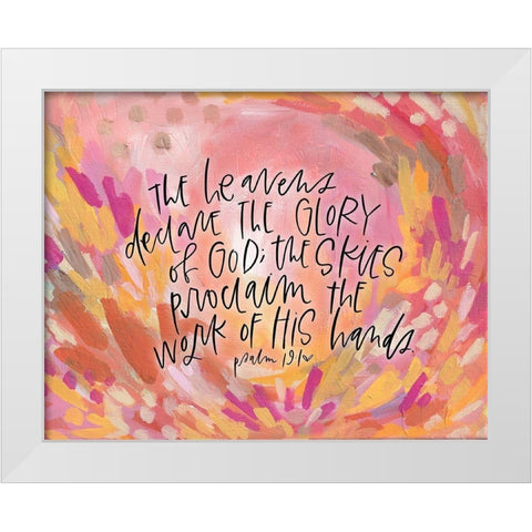 Heavens White Modern Wood Framed Art Print by Wieners, Valerie