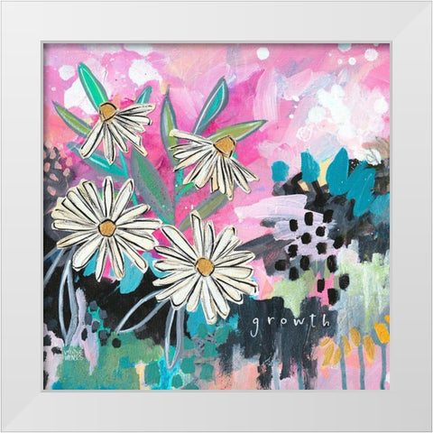 Growth White Modern Wood Framed Art Print by Wieners, Valerie