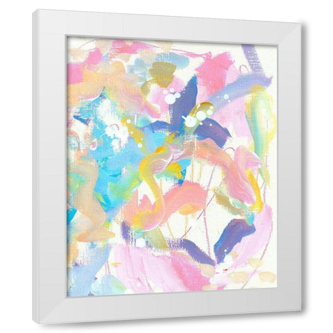 Abstract Color White Modern Wood Framed Art Print by Wieners, Valerie