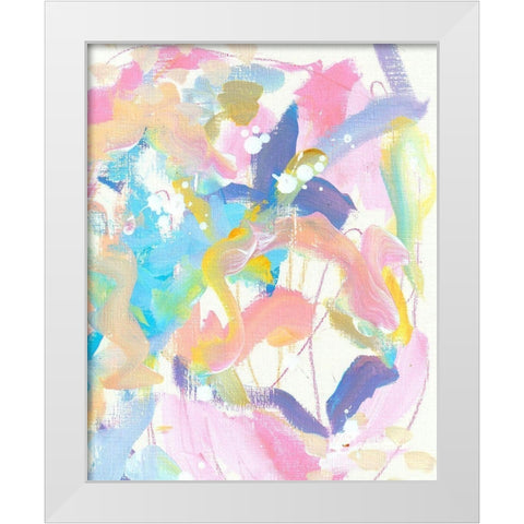 Abstract Color White Modern Wood Framed Art Print by Wieners, Valerie