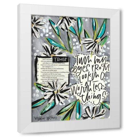 Turn White Modern Wood Framed Art Print by Wieners, Valerie