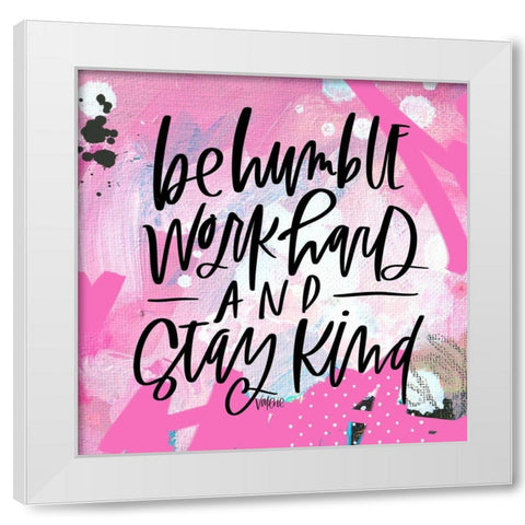 Humble White Modern Wood Framed Art Print by Wieners, Valerie