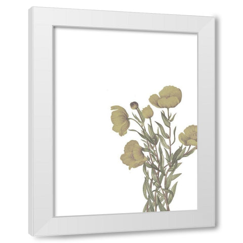 Wildflowers White Modern Wood Framed Art Print by Wieners, Valerie